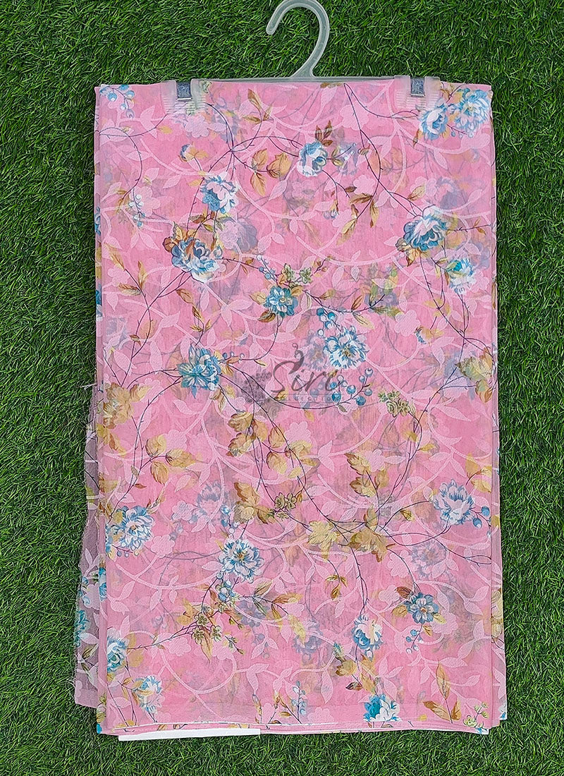 Latest Garden Vareli Printed Summer Roganza Saree