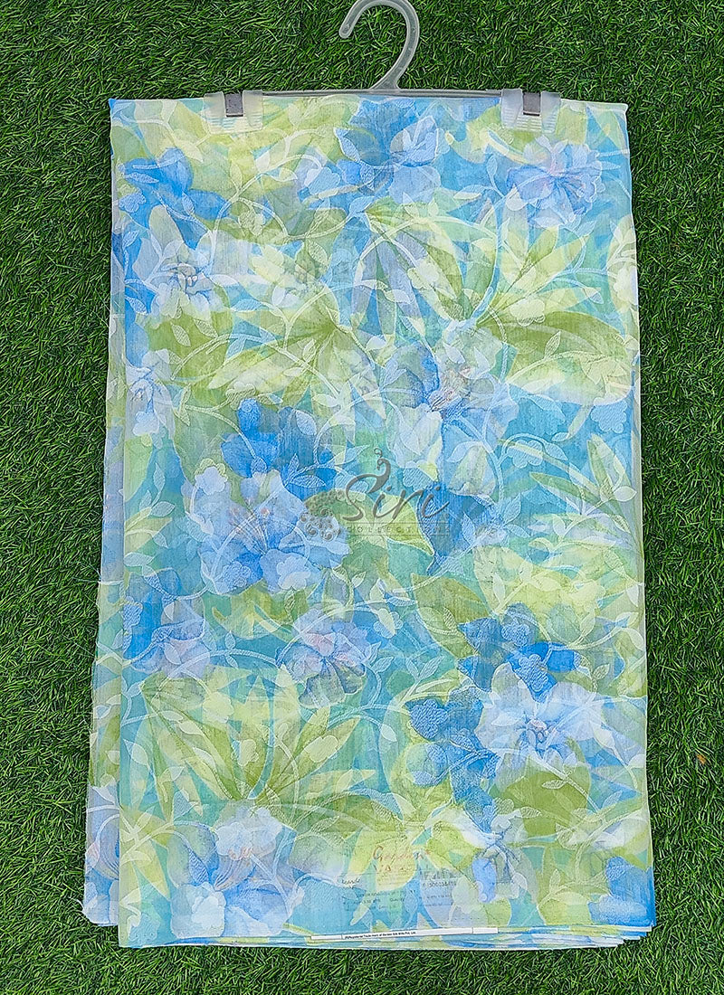 High Quality Garden Vareli Printed Summer Roganza Saree