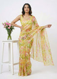 High Quality Garden Vareli Printed Summer Roganza Saree