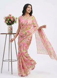 High Quality Garden Vareli Printed Summer Roganza Saree
