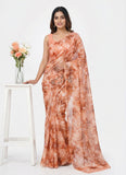 Garden Vareli Printed Summer Roganza Brasso Saree