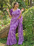 Garden Vareli Printed Summer Roganza Brasso Saree