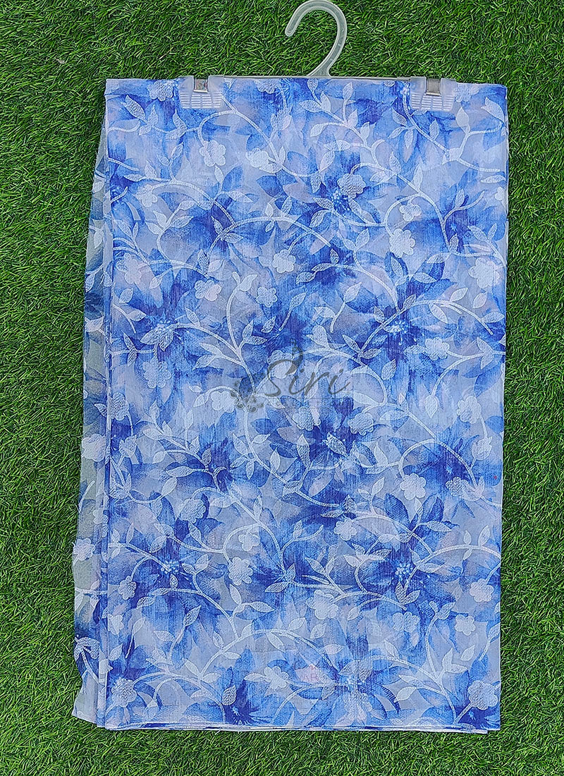 Garden Vareli Printed Summer Roganza Brasso Saree