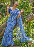 Garden Vareli Printed Summer Roganza Brasso Saree