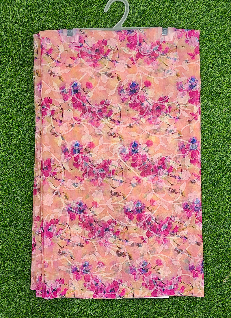 Garden Vareli Printed Summer Roganza Brasso Saree