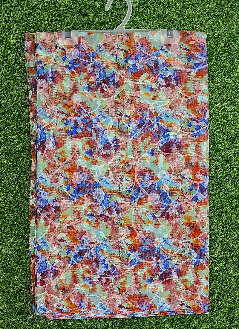 Garden Vareli Printed Summer Roganza Brasso Saree