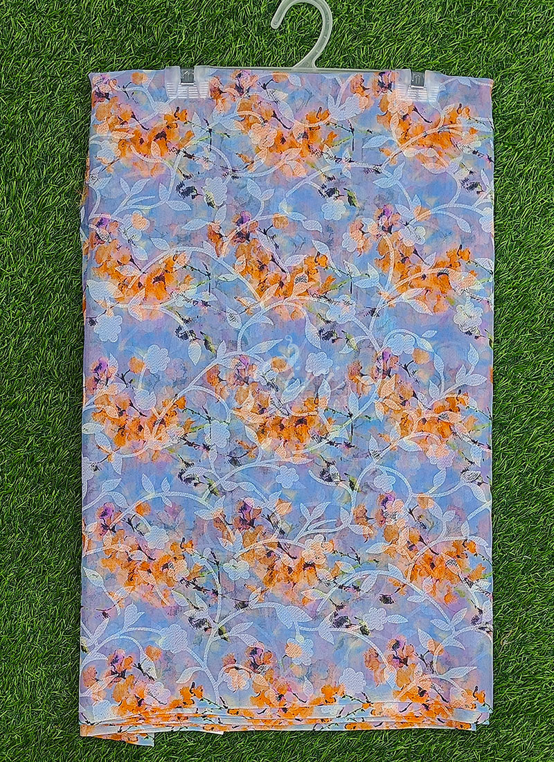 Garden Vareli Printed Summer Roganza Brasso Saree