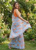 Garden Vareli Printed Summer Roganza Brasso Saree