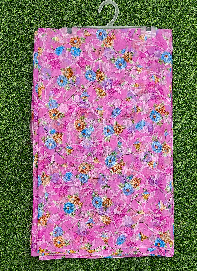 Garden Vareli Printed Summer Roganza Brasso Saree