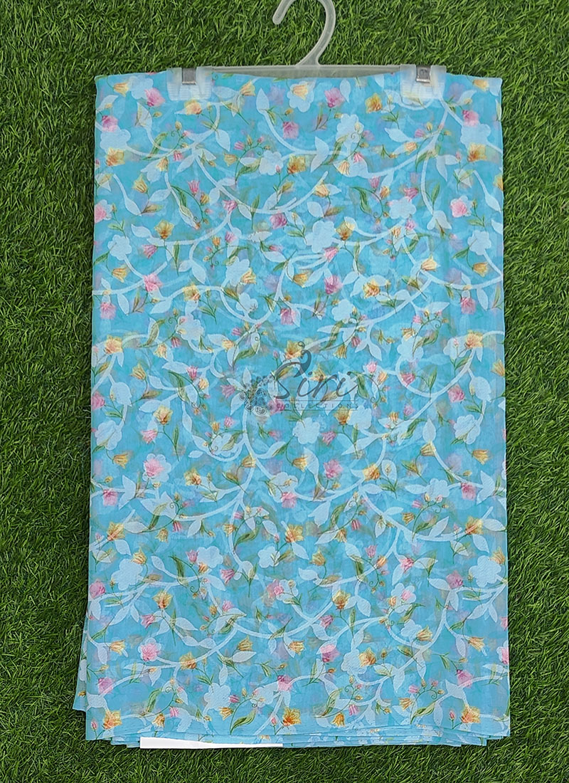 Garden Vareli Printed Summer Roganza Brasso Saree