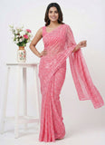 High Quality Garden Vareli Printed Summer Roganza Saree