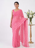 High Quality Garden Vareli Printed Summer Roganza Saree