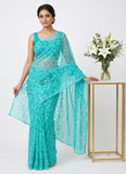 High Quality Garden Vareli Printed Summer Roganza Saree