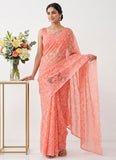 High Quality Garden Vareli Printed Summer Roganza Saree
