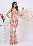 High Quality Garden Vareli Printed Summer Roganza Saree