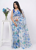High Quality Garden Vareli Printed Summer Roganza Saree