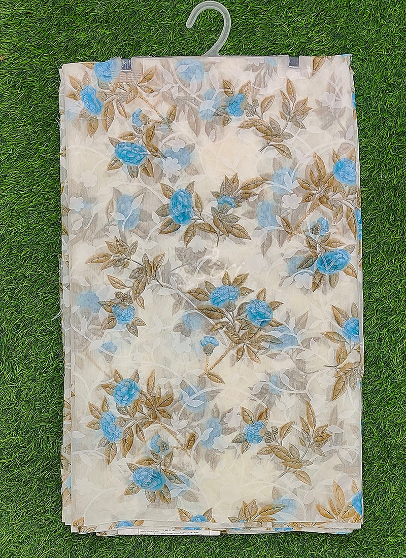 High Quality Garden Vareli Printed Summer Roganza Saree