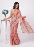 High Quality Garden Vareli Printed Summer Roganza Saree