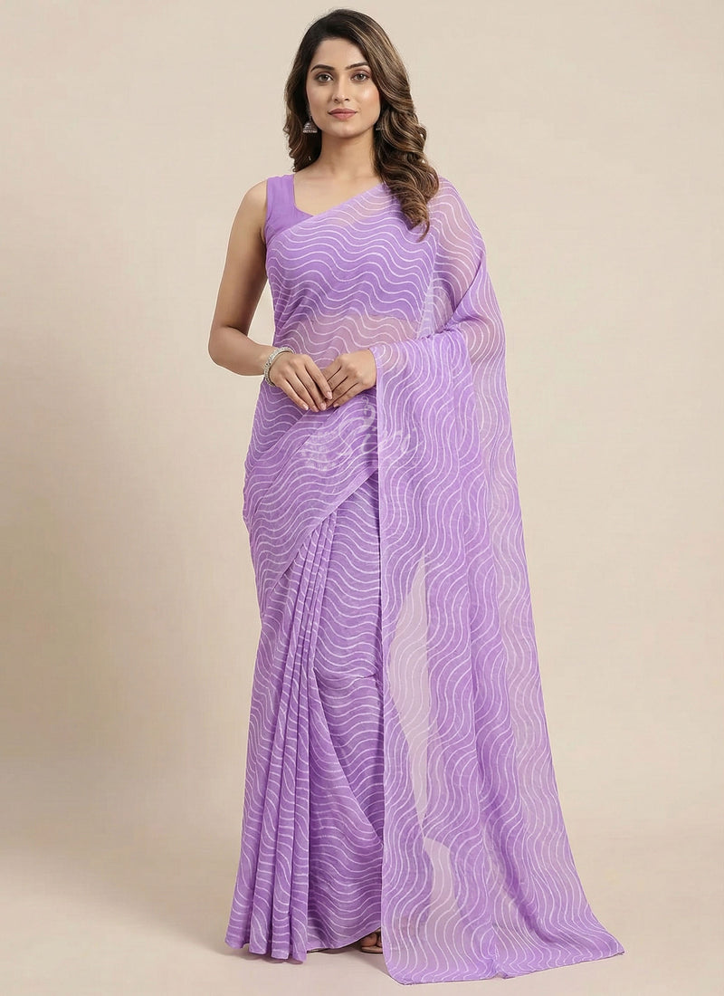 High Quality Garden Vareli Printed Summer Roganza Saree