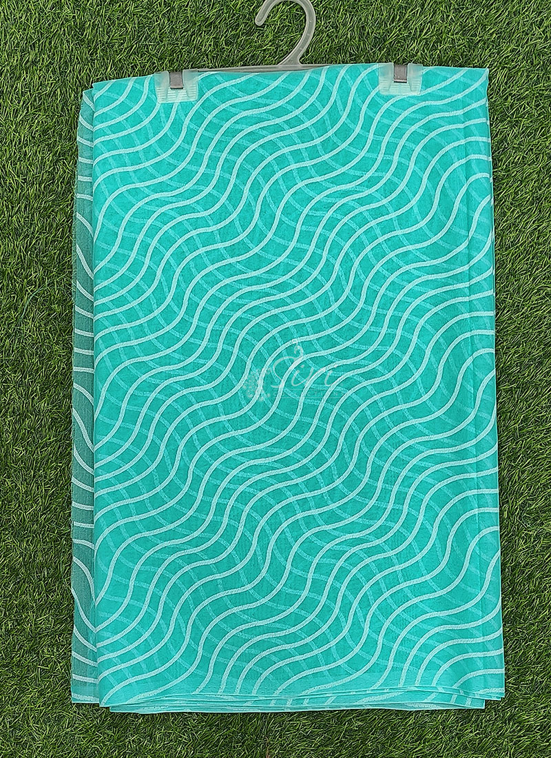 High Quality Garden Vareli Printed Summer Roganza Saree