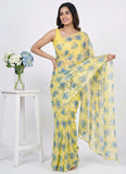 High Quality Garden Vareli Printed Summer Roganza Saree