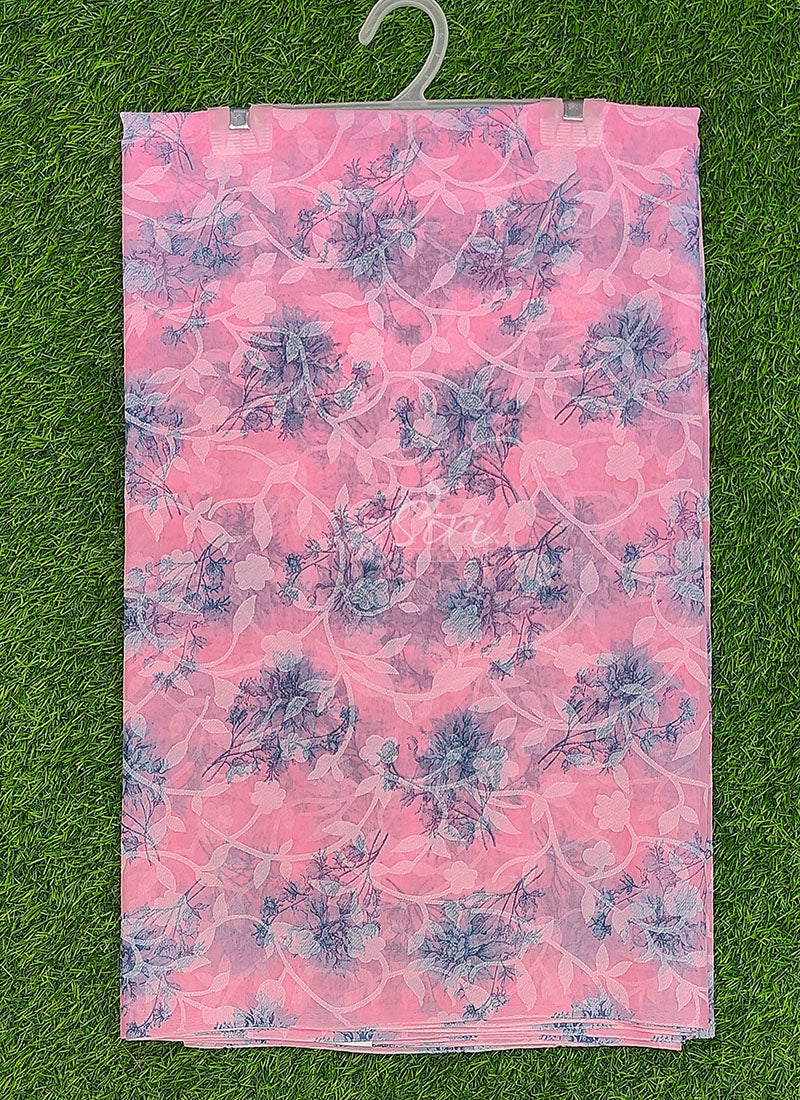 High Quality Garden Vareli Printed Summer Roganza Saree