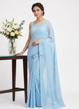 High Quality Garden Vareli Printed Summer Roganza Saree
