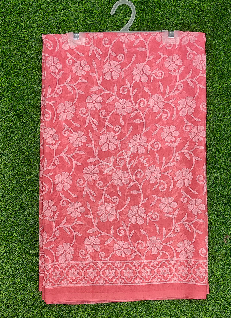 High Quality Garden Vareli Printed Summer Roganza Saree