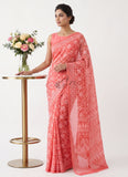 High Quality Garden Vareli Printed Summer Roganza Saree