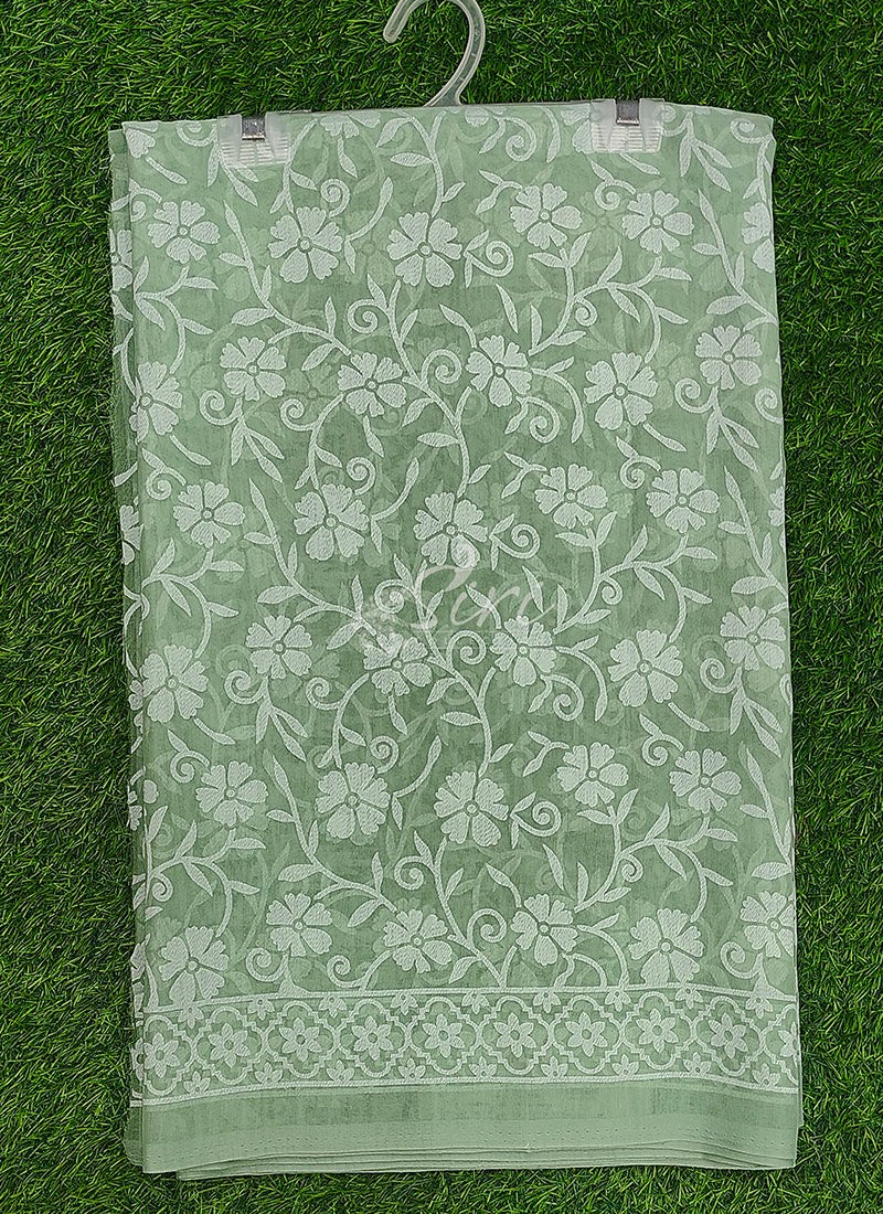 High Quality Garden Vareli Printed Summer Roganza Saree