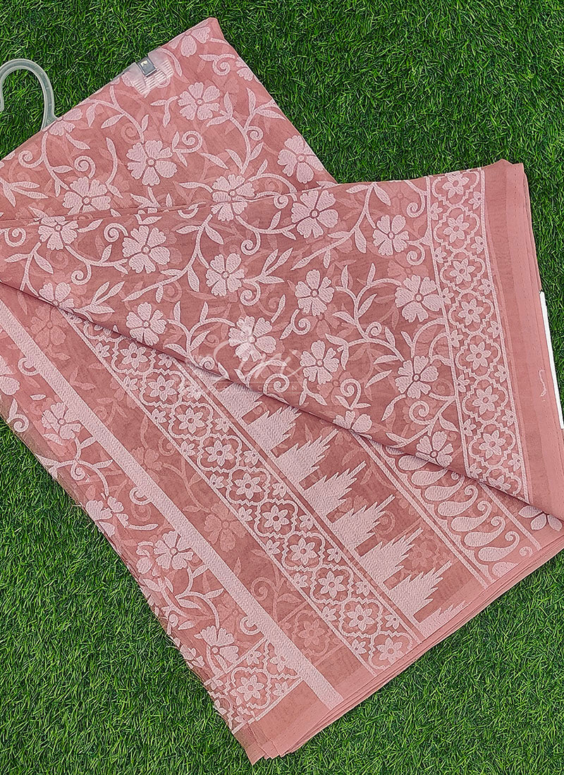 High Quality Garden Vareli Printed Summer Roganza Saree