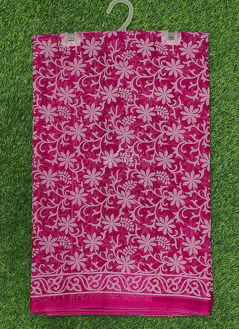 High Quality Garden Vareli Printed Summer Roganza Saree