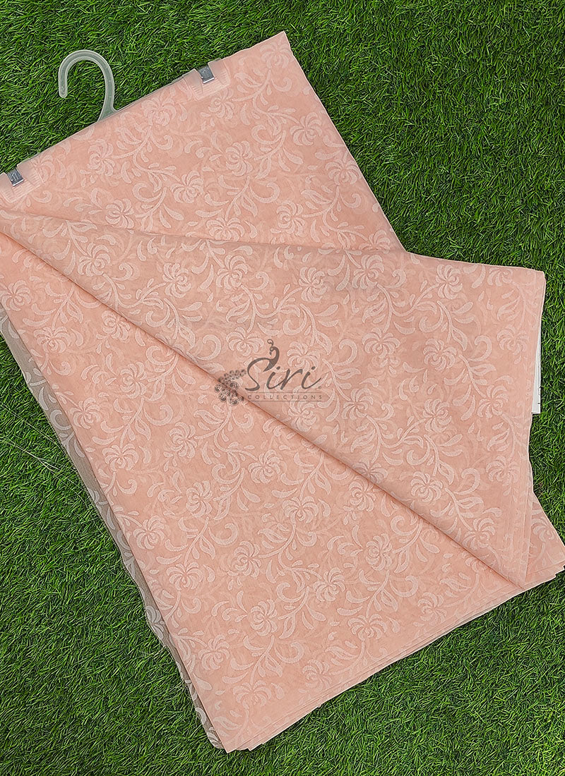 Beautiful Garden Vareli Printed Summer Roganza Saree