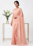 Beautiful Garden Vareli Printed Summer Roganza Saree