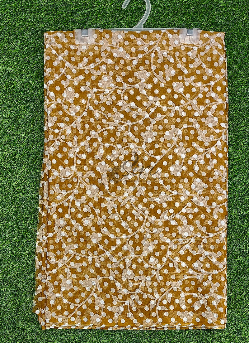 Beautiful Garden Vareli Printed Summer Roganza Saree