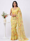 Beautiful Garden Vareli Printed Summer Roganza Saree