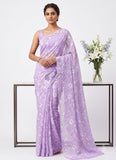 Beautiful Garden Vareli Printed Summer Roganza Saree