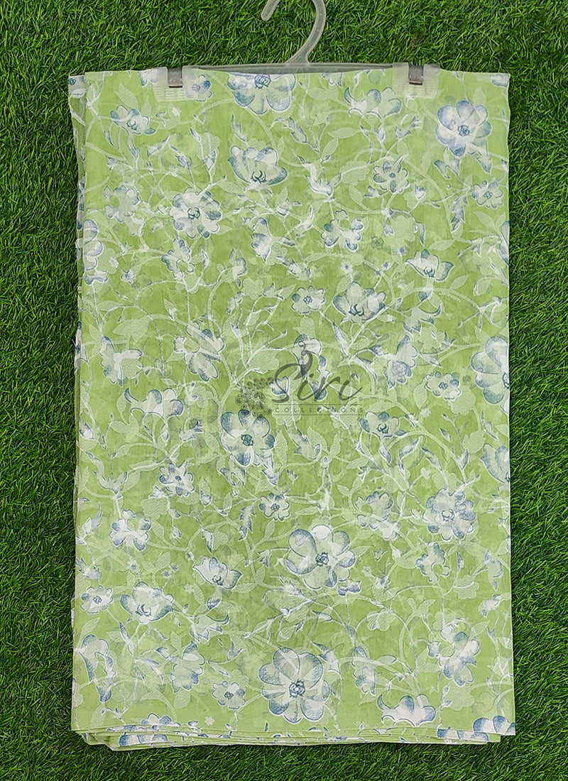 Beautiful Garden Vareli Printed Summer Roganza Saree