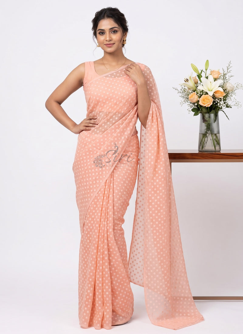 High Quality Garden Vareli Printed Summer Roganza Saree