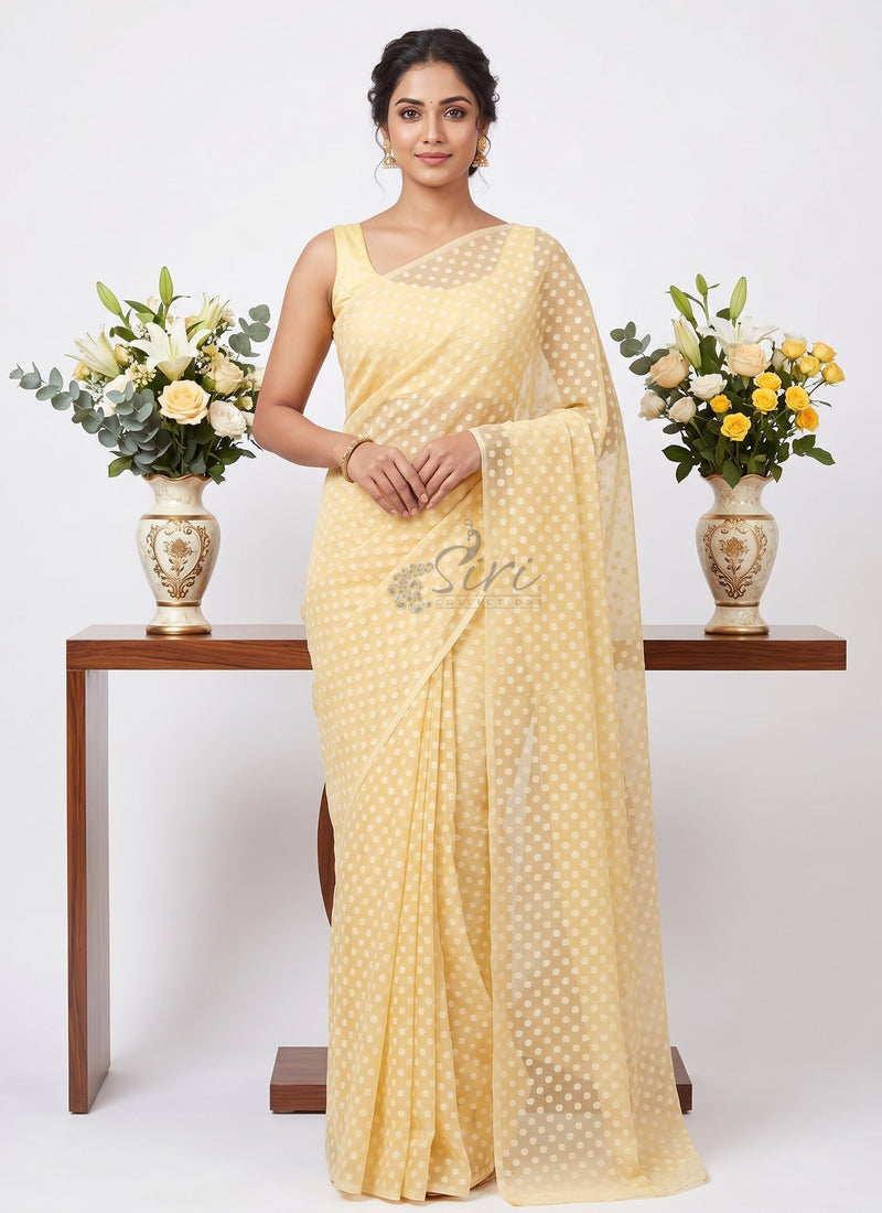 High Quality Garden Vareli Printed Summer Roganza Saree