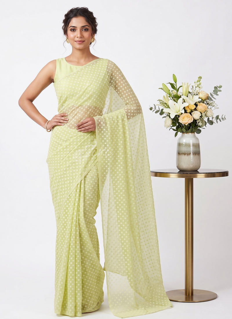 High Quality Garden Vareli Printed Summer Roganza Saree