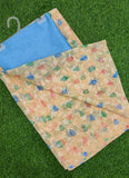 Beautiful Garden Vareli Printed Summer Roganza Saree with Blouse