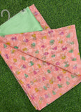 Beautiful Garden Vareli Printed Summer Roganza Saree with Blouse