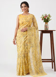 Beautiful Garden Vareli Printed Summer Roganza Saree without Blouse