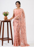 Beautiful Garden Vareli Printed Summer Roganza Saree without Blouse