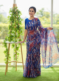 Beautiful Garden Vareli Super Nara Chiffon Saree