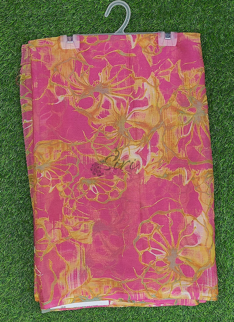 Latest Garden Vareli Super Nara Chiffon Saree without Blouse