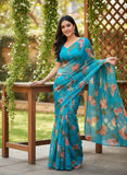 Latest Garden Vareli Super Nara Chiffon Saree