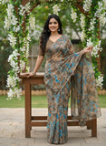 Latest Garden Vareli Super Nara Chiffon Saree