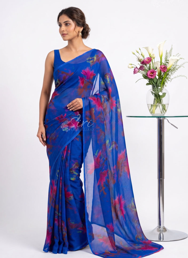 Exclusive Garden Vareli Super Nara Chiffon Saree